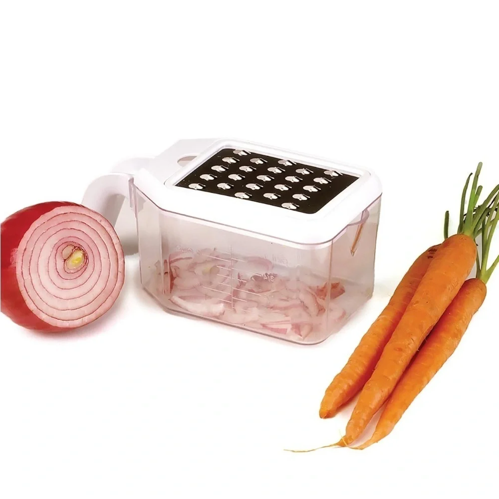 Norpro 6-in-1 Multi-Grater with Juicer & Storage Container – Stainless Steel